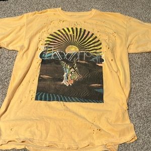 orangeish yellow the doors shirt